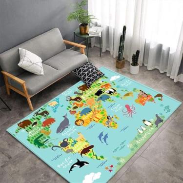 Imagem de Tapetes Quarto 3d Gamer Galaxy Universe Adolescente Criança Menino Sala De Estar Tapete Antiderrapante Desenhos Animados Ginossauro Mapa Música Guitarra Decoração Tapet, Color, 80x120 cm