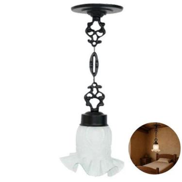 Imagem de Luminária Colonial Decorativa para Teto com Corrente Atlanta - Luminár