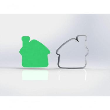 Imagem de Cortador Casa Com Chaminé Tamanho 4 Cm