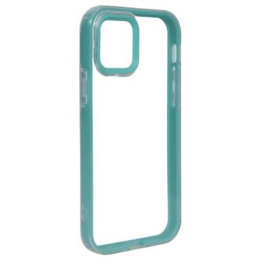 Imagem de Capa Capinha Case Transparente C/ Borda Compatível Iphone 12 - Tesla S