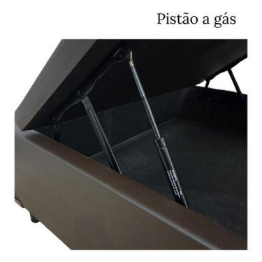 Imagem de Cama Viuva Box Baú 128x188 - So1clique, Marrom