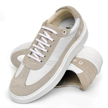 Imagem de Tênis Casual Sneaker Masculino Couro Confort Camurça Premium - Mr Ligh