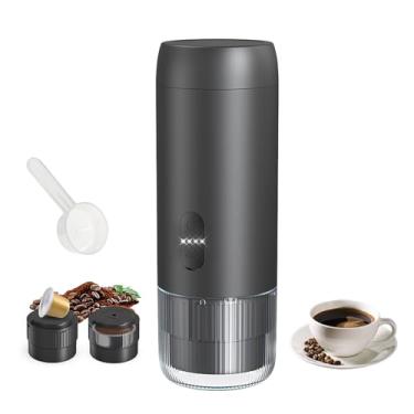 Imagem de ZDFRBJGㅤㅤㅤㅤ Máquina de café expresso portátil, adequada para café em pó, café cápsula, conveniente para acampamento, caminhadas, piqueniques, escritório e uso doméstico