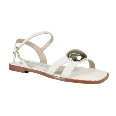 Imagem de Sandália Rasteira Feminina Moleca 5547.103 (Branco, BR, Adulto, Numérico, 37)