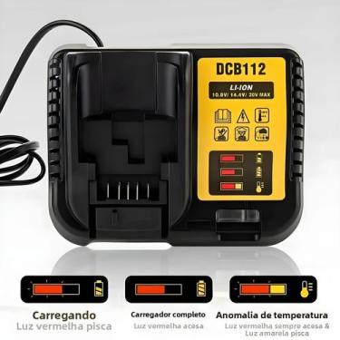 Imagem de Carregador De Bateria De Lítio 2A Para Dewalt 10.8V 12V 14.4V 18V 20V 