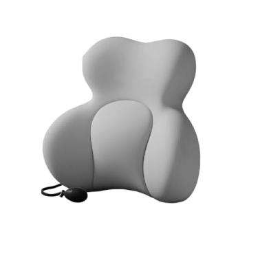 Imagem de Xiamenzcx Almofada ergonômica de suporte de cintura para cadeira de escritório, almofada de esponja de memória, enchimento ajustável, alivia a dor lombar. Almofada de escritório/direção adequada para