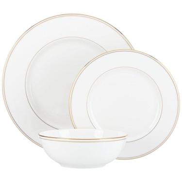 Imagem de Aparelho de Jantar, Elegância e Sofisticação para Sua Mesa com 3 Peças, Formato Redondo e Material de Porcelana, LENOX 853808