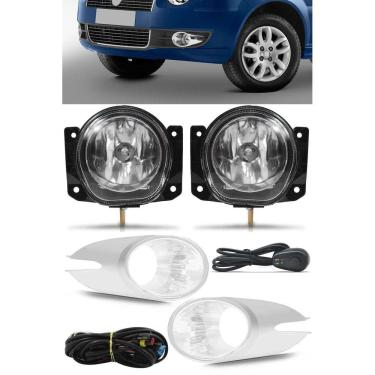 Imagem de Kit Farol Milha Neblina Fiat Palio Elx 2008 À 2011 Botão