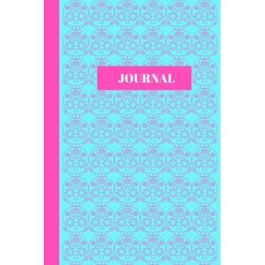 Imagem de Journal: Cute Sugar Skull (Dia de Los Muertos) Journal (pink & sky blue), blank lined page journal 6x9 inches
