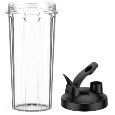 Imagem de KOIOS Copo liquidificador BL319B com tampa de substituição para viagem, copos de liquidificador de 623 g, compatível com BL219B, BL328B, BL337B, BL309B Smoothies Blender
