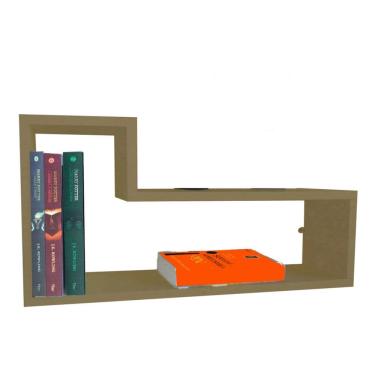 Imagem de Prateleira nicho L Em Mdf Natural