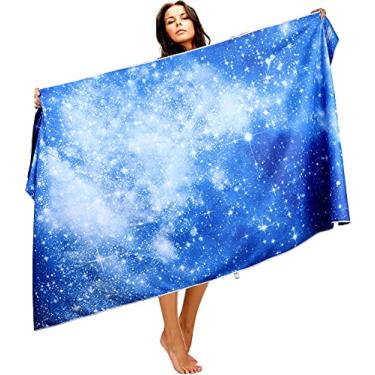 Imagem de Toalha de praia, toalhas de praia extragrande - 180 cm x 89 cm - Secagem rápida, leve, absorvente, macia, sem areia, tapete de toalha de banho de microfibra grande - perfeito para piscina, viagens