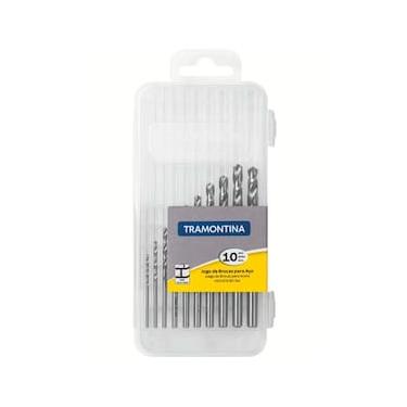 Imagem de Jogo de Brocas para Aço HSS Tramontina em Milímetros – 10 Peças
