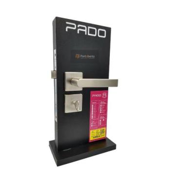 Imagem de Fechadura porta banheiro wc pado concept 414 escovada acetinada 40mm q