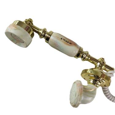 Imagem de Gancho Monofone Vintage Telefone Fixo Decorativo Casa Restaurante Rece