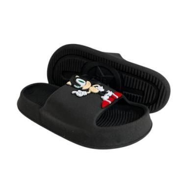 Imagem de Chinelo Infantil Sonic Slide Nuvem Confortável Lançamento Novidade - A