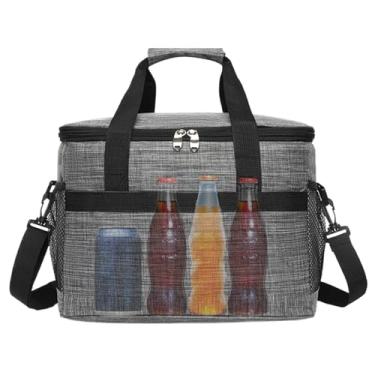 Imagem de Bolsa térmica térmica – Bolsa térmica reutilizável – Leve e grande capacidade para piquenique, recipiente de alimentos resistente para compras, acampamento, pescaria