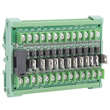 Imagem de FTVOGUE Placa Amplificadora PLC de 16 Canais, Módulo de relé de Isolamento Fotoelétrico Entrada NPN Saída PNP, Adequada para Instalação de Perfuração, Rack de Módulo PCB