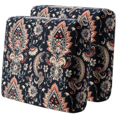 Imagem de YISUN Capas de sofá de poliuretano à prova d'água e respiráveis para assento de sofá para 1/2/3 lugares, substituição elástica para cadeira/protetor de móveis (azul marinho, 2 peças)