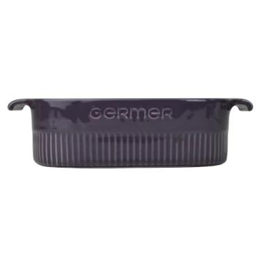 Imagem de Germer, Travessa quadrada em porcelana, modelo assar ou servir, refratária, 2000 ml, Ameixa