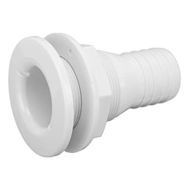 Imagem de Zhjvihx Através do Conector Mangueira do Casco, Barcos Através Casco, ABS Reto à Prova de Desgaste para Fuzileiros Navais (Branco)