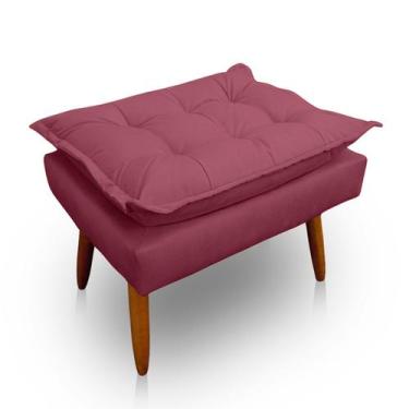 Imagem de Puff Opala Retangular para Sala e Quarto Suede  - LH Decor - Los Herma