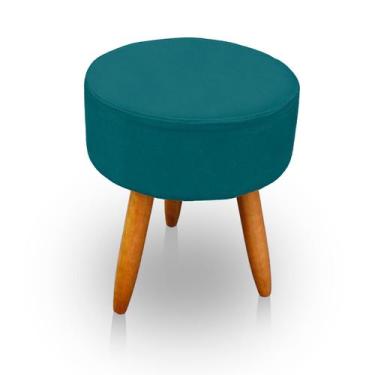 Imagem de Puff Redondo para Sala e Quarto Suede  - LH Decor - Los Hermanos Decor