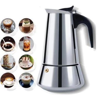 Imagem de Cafeteira Italiana Expresso inoxidável italiana 6  Xicara Filtro Térmi