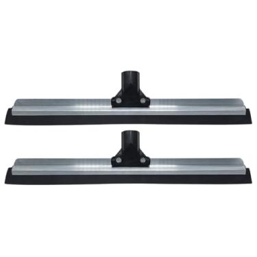 Imagem de Kit 2 Rodo Duplo Alumínio 40cm Reforçado EVA Macio Sem Cabo Limpeza Rápida e Eficiente para Piso, Vidro, Banheiro e Cozinha – Secador de Água Multiuso Durável e Leve para Uso Doméstico e Profissional