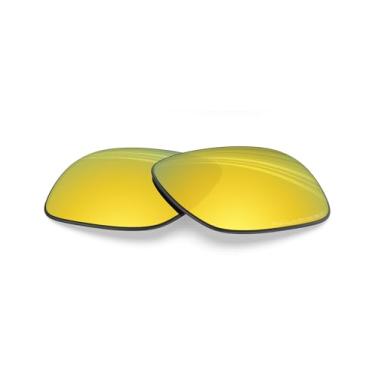 Imagem de BLAZERBUCK Lentes de reposição polarizadas anti-sal para óculos de sol Oakley Thurso OO9286A, Ouro 24k - Polarizado, 0