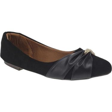 Imagem de Sapatilha Feminina Bico Fino Sapato Mocassim Feminino Calçado Basico S