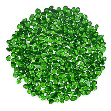 Imagem de EDSRDUS 350 g (0,3 kg) pedras de vidro do mar de cores mistas irregulares pedras de vidro lisas para aquário rochas enchimentos de vasos DIY artesanato vasos de plantas decoração de casa pedras de