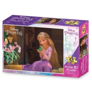 Imagem de Quebra Cabeça 3D Rapunzel 48 Peças Multikids