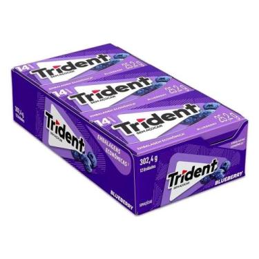 Imagem de Chiclete Trident Blueberry Embalagem Econômica c/12
