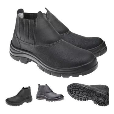 Imagem de Bota Botina Segurança Elastico Bico Pvc Marluvas Safety Flex, preta, 3