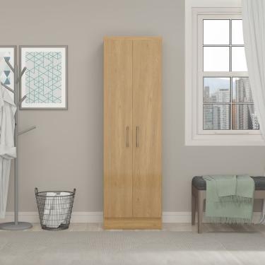 Imagem de Armário De Lavanderia Multiuso Com 2 Portas Menu Móveis Carvalho