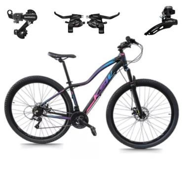 Imagem de Bicicleta Ksw Mwza 29 Feminina 24 Marchas Index Mtb Quadro Aluminio SHIMANO-Feminino