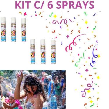 Imagem de Espuma Em Spray 6 Unidades Para Brincar Sem Parar - GBG STORE