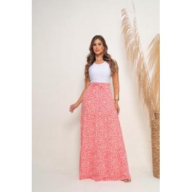 Imagem de Saia Longa Feminina 3 Marias Moda Blogueira  Plus Size  - Lollyta Star