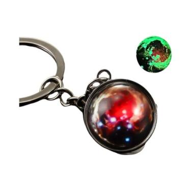 Imagem de Chaveiro Luminoso Do Sistema Solar Que Brilha No Escuro, Galáxia, Nebu