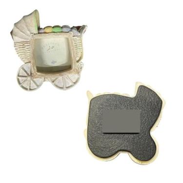 Imagem de Ímã Para Geladeira Porta Retrato 3x4 De Resina Bege Carrinho - RK