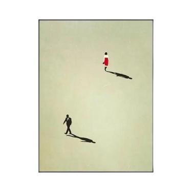 Imagem de Pintura Em Tela De Arte Nórdica Colorida Para Decoração De Sala De Est