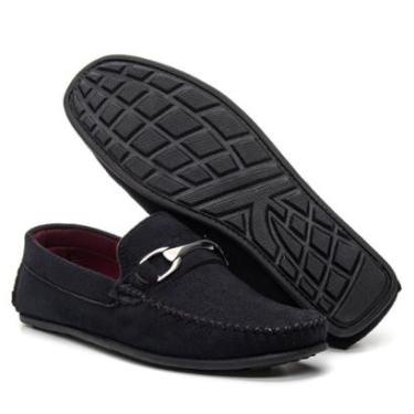 Imagem de Mocassim Masculino Estilo Sapatalha Em Camurça Casual Com Metal-Masculino
