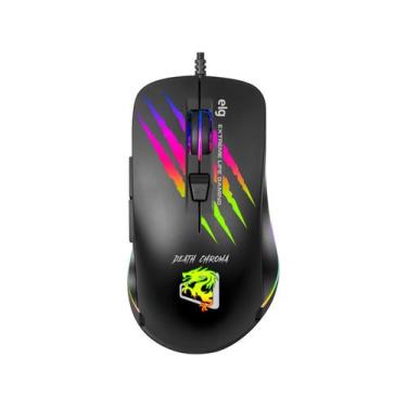 Imagem de Mouse Gamer ELG Óptico 4800DPI 6 Botões - Death Chroma, Preto