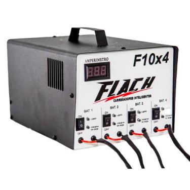 Imagem de Carregador de Baterias Inteligente F10x4 - 12v - Flach, Bivolt