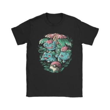 Imagem de Camiseta Masculina De Algodão Puro Pokemon Com Gola Redonda E Manga Cu