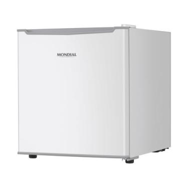Imagem de Frigobar Mondial 46L Porta Reversível Branco FGB-01-W50, Branco e Cinz
