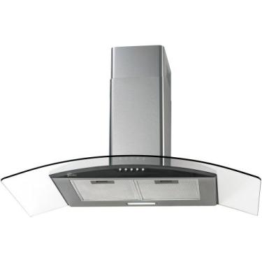 Imagem de Coifa 90cm Fischer Talent Parede Fit Vidro Curva 2801963484, Inox, 110