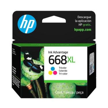 Imagem de Cartucho de tinta hp 7fp38vl (668 xl) color lj