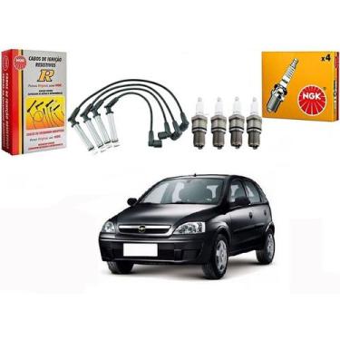 Imagem de Kit Vela Ngk Cabo Corsa 1.8 8v 2002 A 2008